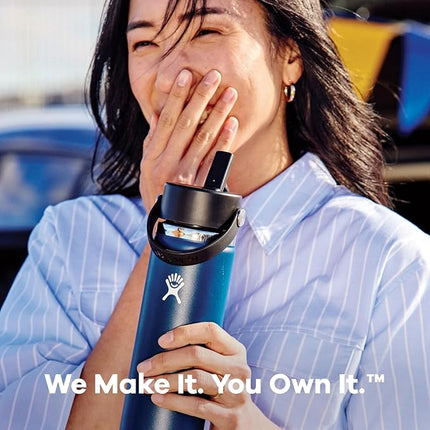 Hydro Flask 24 Oz Wide Mouth Flex Straw Cap Sunglow