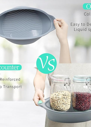 To encounter 9 Inch Silicone Round Cake Pans, 2 Pack Nonstick Silicone Baking Pans Set, Food Grade Cake Molds, with Metal Reinforced Frame More Strength