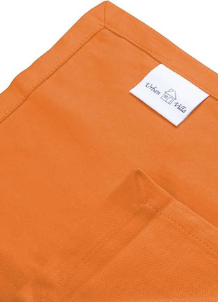 Urban Villa Halloween Kitchen Towels Set of 6 Dish Towels for Kitchen 100% Cotton Orange Color Dish Cloths 20''X30'' Multi-Purpose Kitchen Hand Towels Highly Absorbent Kitchen Towels with hanging Loop