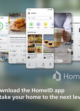 Philips Premium Airfryer XXL, Fat Removal Technology, 3lb/7qt, Rapid Air Technology, Digital Display, Keep Warm Mode, 5 Cooking Presets, HomeID App, Family Sized, Black (HD9650/96)