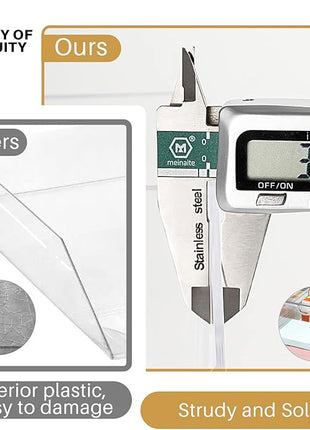 Makeup Organizer Storage With 16 Drawers, 4 Pcs Desktop Office Supplies, Desk Organizers, Clear Accessories, Dustproof Storage Drawer and for Make Up, Jewelry, Pen, Stationary