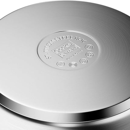 Cooks Standard Stockpots Stainless Steel, 24 Quart Professional Grade Stock Pot with Lid, Silver