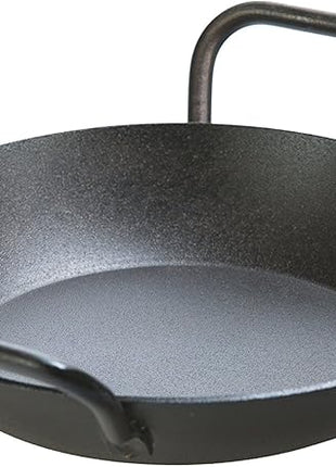 Lodge Pre-Seasoned Carbon Steel Skillet - Dual Assist Handle - Use in the Oven, on the Stove, on the Grill, or Over a Campfire - 8 Inch