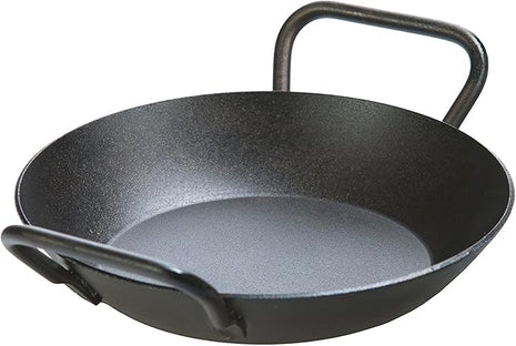 Lodge Pre-Seasoned Carbon Steel Skillet - Dual Assist Handle - Use in the Oven, on the Stove, on the Grill, or Over a Campfire - 8 Inch