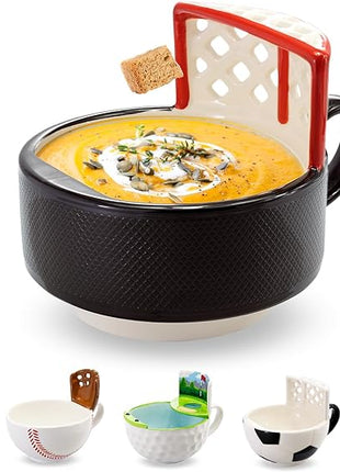 MAX'IS Creations The Hockey Mug with a Net Kids Christmas Gift Sports Gifts for Boys 8-12 Men Girls Family Gifts for Christmas Hockey Game Mom Gift, Novelty Funny Coffee Mug, 14oz