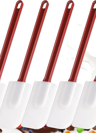 Flexible Rubber Spatulas 5PCS, Silicone Spatula Set, Soft Rubber Spatula Scraper 9.5 Inches, Commercial Spatula, Silicone Rubber Spatula Set Resistant to 500℉ (5 Scrapers 9.5")