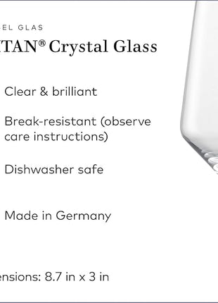 ZWIESEL GLAS Pure Riesling White Wine Glass (Set of 6), Wine Glasses for White Wine, Dishwasher-Safe Tritan Crystal Glasses, Made in Germany (10 Ounce)