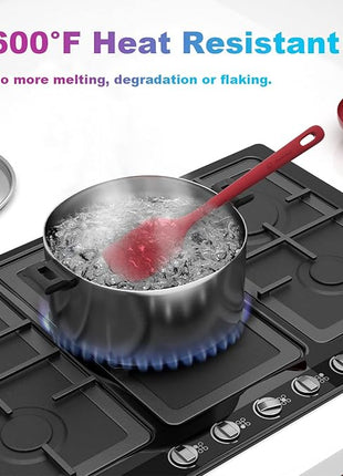 4 Pieces Silicone Spatula Set, Food Grade Rubber Spatula, Upgrade Strong Handle with Ergonomic Grip, Heat Resistant for Nonstick Cookware, Cooking