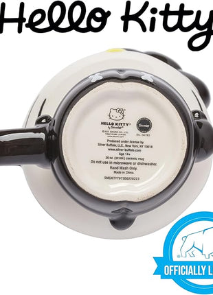 Silver Buffalo Sanrio Hello Kitty Halloween Skeleton Costume Ceramic 3D Sculpted Mug, 20 Ounces