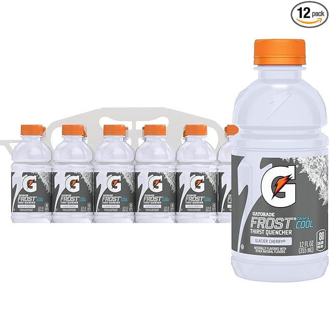 Gatorade Glacier Cherry, 12 Fl Oz, pack of 12