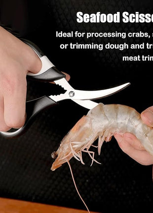 Kitchen Scissors All Purpose 3 Pack - Heavy Duty Stainless Steel Cooking Shears for Cutting Meat, Food, Fish, Poultry Multipurpose Sharp Sissors for Dishwasher Safe