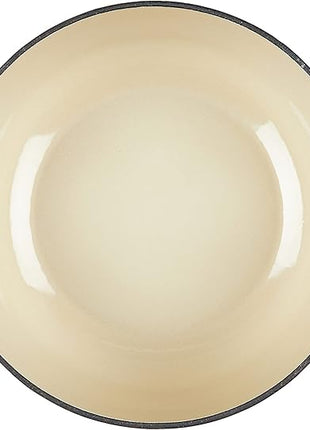 Lodge 4.5 Quart Enameled Cast Iron Dutch Oven with Lid – Dual Handles – Oven Safe up to 500° F or on Stovetop - Use to Marinate, Cook, Bake, Refrigerate and Serve – Cornflower Blue