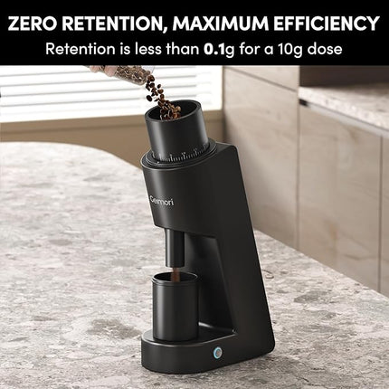 Burr Coffee Grinder,Wirsh Electric Single Dose Coffee Grinder Geimori GU38 with 38mm 6-Core Conical Burr,Stepless Adjustment for Espresso,Drip,French Press,Cold Brew,Bellows Included.