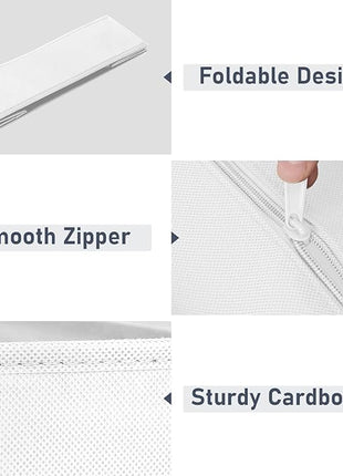 DIMJ Drawer Organizer Clothes - 20 Pack Closet Drawer Organizer Bins for Baby Clothes Storage, Fabric Dresser Organizer for Nursery Bedroom, Foldable Small Drawer Dividers for Underwear Socks