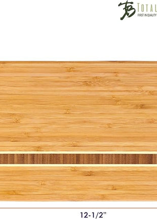 Totally Bamboo Aruba Bamboo Serving and Cutting Board, 12-1/2" x 8"
