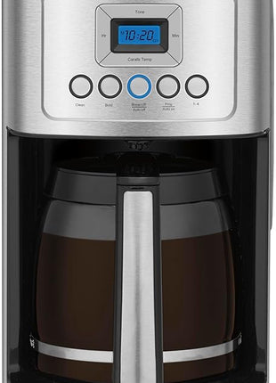Cuisinart 14-Cup Coffee Maker, Programmable PerfecTemp Glass Carafe Coffee Machine with 1-4 Cup Setting, Brew Strength Control and Brew Pause, Stainless Steel, DCC-3200NAS