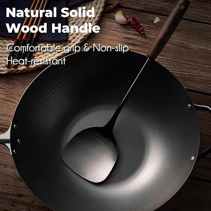 MARTE Kitchen Cooking Utensils Set with Utensil Holder, 8 Pcs Kitchen Serving Tool,18/10 Stainless Steel Cooking Spatula Set,Spatula,Soup Ladle, Skimmer Spoon,Slotted Tunner,Fine Mesh Food Strainer