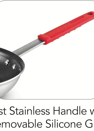 Tramontina Professional 10-Inch Non Stick Frying Pan, Heavy-Gauge Aluminum Skillet with Reinforced Nonstick Coating, Red Handle, Dishwasher and Oven Safe