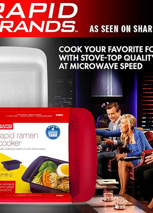 Rapid Ramen Cooker | Microwavable Cookware for Instant Ramen | BPA Free and Dishwasher Safe | Perfect for Dorm, Small Kitchen or Office | Pink, 1-Pack