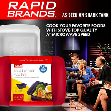 Rapid Ramen Cooker | Microwavable Cookware for Instant Ramen | BPA Free and Dishwasher Safe | Perfect for Dorm, Small Kitchen or Office | Teal, 2 Pack