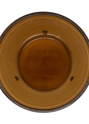 G.E.T. 6608-1-A Heavy-Duty Plastic Restaurant Tumblers, 8 Ounce, Amber (Set of 12)