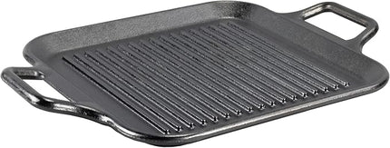 Lodge BOLD 12 Inch Seasoned Cast Iron Grill Pan with Loop Handles; Design-Forward Cookware
