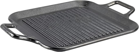 Lodge BOLD 12 Inch Seasoned Cast Iron Grill Pan with Loop Handles; Design-Forward Cookware