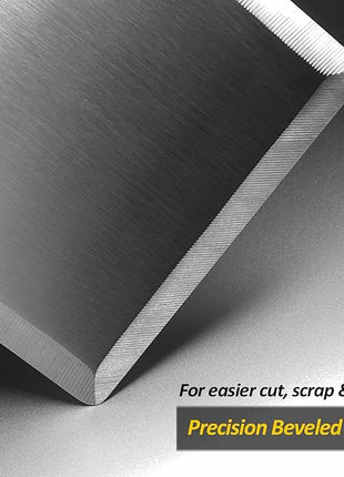 Stainless Steel Spatula Set With Full Tang Silicone Handle & Beveled Edges - Long Wide for Cast Iron Griddle BBQ Flat Top Grill, Pancake, Smash Burgers