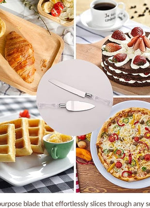 AW BRIDAL Personalized Cake Cutting Set for Wedding, Stainless Steel Wedding Cake Knife Set Wedding Anniversary Engagement Gifts for Couples//DK001CPP67//