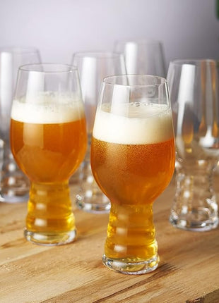 Spiegelau IPA Beer Glasses, European Made Drinking Glass for Craft Beers, Cocktails, Sodas, Iced Beverages, Smoothies, Milkshakes, Kitchen Glassware, Home Bar Accessories19.1 oz, Set of 6