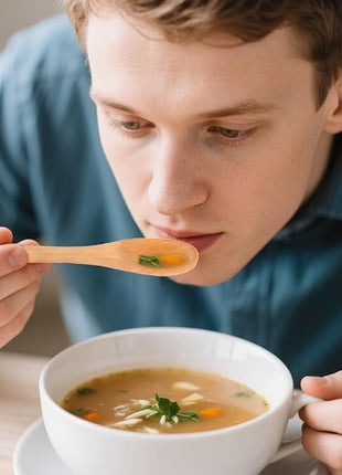 HANSGO Small Wooden Spoons, 6PCS Wooden Spoons for Eating Honey Coffee Tea Jam Bath Salts, 6 Inches