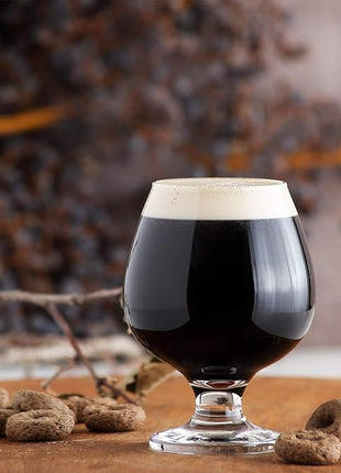 LAV Brandy Snifters Glass Set | Dishwasher Safe, Short Stem Balloon Glasses, Glass Goblets for Spirits, Bourbon Whiskey, Cognac, Scotch, Beer Tasting Glasses | 13.25 oz | Set of 6