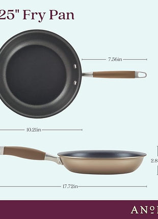 Anolon Advanced Home Hard-Anodized Nonstick Skillets (10.25-Inch, Bronze)