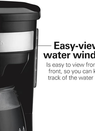 Hamilton Beach 12 Cup Programmable Drip Coffee Maker, Brew Options, Glass Carafe (46299), Black with Stainless Accents