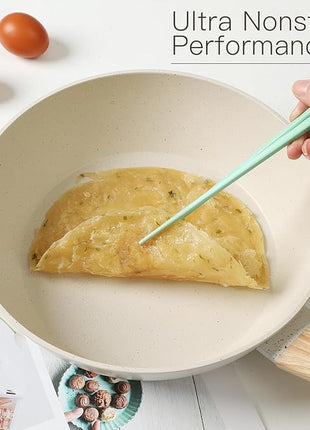 16PCS Pots and Pans Set Non Stick Cookware Set Nonstick with Cooking Set