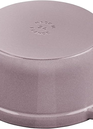 STAUB Cast Iron 7-qt Round Cocotte - Lilac
