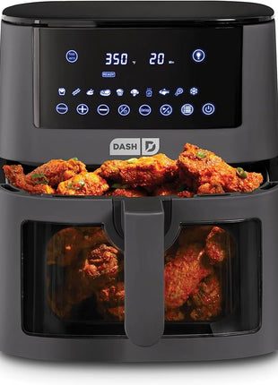 DASH 7qt Clear View Digital Air Fryer - Forged Iron