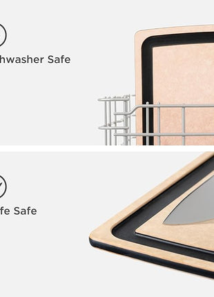 Epicurean Gourmet Series Cutting Board with Juice Groove, 19.5-Inch by 15-Inch, Natural/Slate