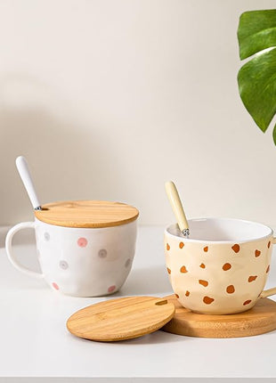 White Elephant Gifts for Adults Cute Elephant Mug with 3D elephant Inside Kawaii Ceramic Coffee Mug Tea Cup with Lid Spoon Friendship Birthday Christmas Gifts for Women Men Sisters Friend Coworkers