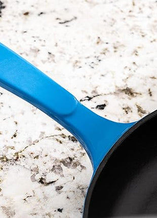 Lodge EC11S33 Enameled Cast Iron Skillet, 11-inch, Caribbean Blue