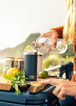 YETI Rambler 10 oz Tumbler, Stainless Steel, Vacuum Insulated with MagSlider Lid, White