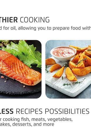 Air Fryer Oven 1800W, 12.7QT Capacity, Touchscreen Panel, Automatic Shut-Off – Black & Stainless Steel – Mondial