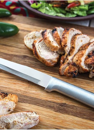 Rada Cutlery 4-Piece Wedding Register Knife Gift Set (S04), Stainless Steel Hollow Ground Blades, Made in USA, Silver Handles