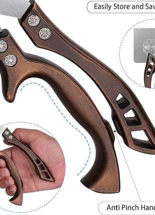 Poultry Shears, Heavy Duty Kitchen Shears with Serrated Edge, No Rust Spring Loaded, Multipurpose Stainless Steel Kitchen Scissors for Chicken, Bone, Meat, Turkey, Fish Thanksgiving Christmas Gifts