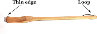 ECOSALL Large Wooden Spoon - 18-inch Heavy Duty Cajun Stir Paddle for Cooking in Big Pots & Wall Décor - Big Spoon For Brewing, Grill, Mixing, Stirring - Solid Natural Hard Wood Long Spatula.