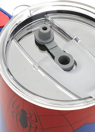 Bioworld Marvel Spider-Man Costume 40 Oz Stainless Steel Tumbler With Handle-OSFA