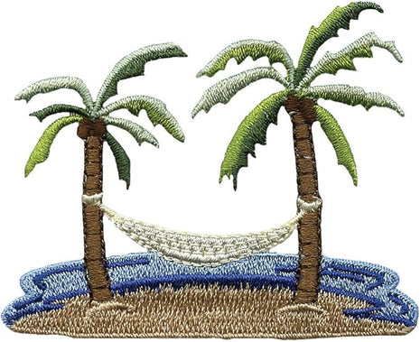 Tervis Palm Tree & Hammock Scene Made in USA Double Walled Insulated Tumbler Cup Keeps Drinks Cold & Hot, 16oz - 2pk, Unlidded