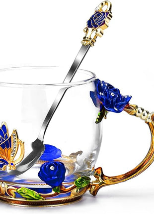 OEAGO Unique Gifts for Women Mom Coffee Mugs Gifts for Women Birthday Unique Blue Tea Cup Gifts for Women Who Have Everything Womens Gifts for Christmas