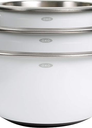 OXO Good Grips 3-Piece Stainless-Steel Mixing Bowl Set