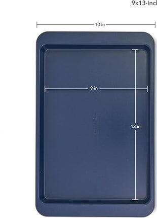 KitchenAid 9x13in Nonstick Aluminized Steel Baking Sheet, Ink Blue